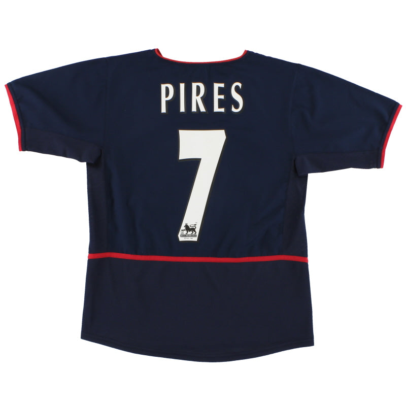 2002-04 Arsenal Nike Away Shirt Pires #7 L.Boys Football Shirt