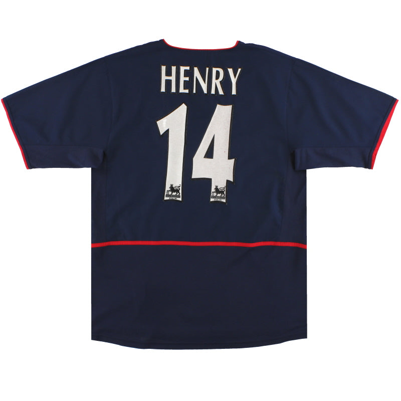 2002-04 Arsenal Nike Away Shirt Henry #14 L Football Shirt
