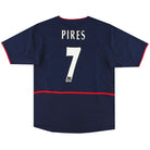 2002-04 Arsenal Nike Away Shirt Pires #7 M Football Shirt