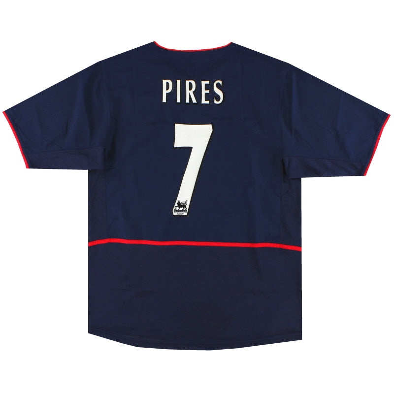 2002-04 Arsenal Nike Away Shirt Pires #7 M Football Shirt