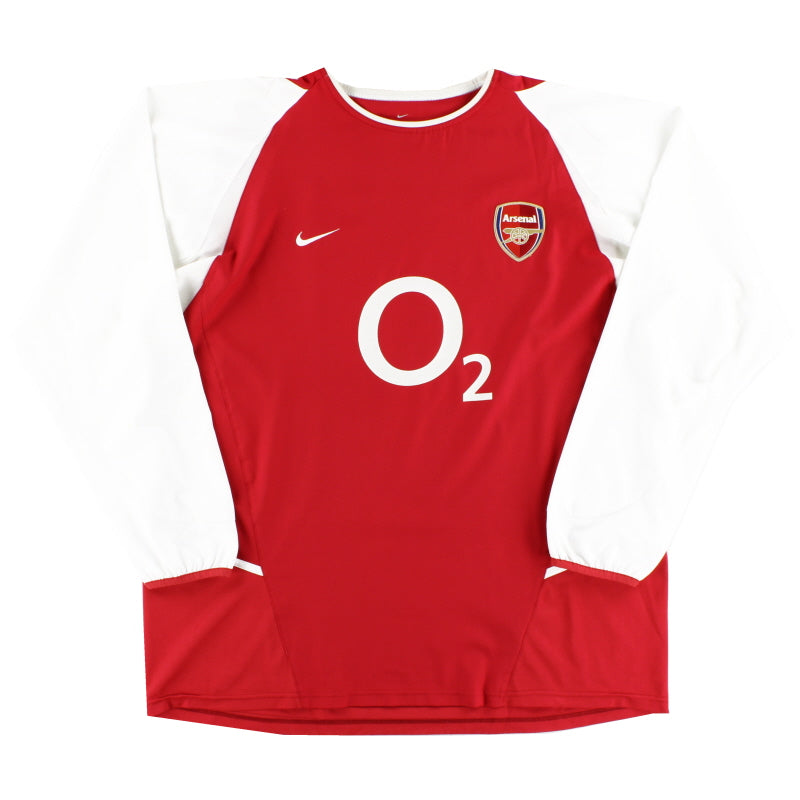 2002-04 Arsenal Nike Home Shirt L/S L Football Shirt