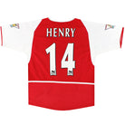 2002-04 Arsenal Nike Home Shirt Henry #14 L.Boys Football Shirt