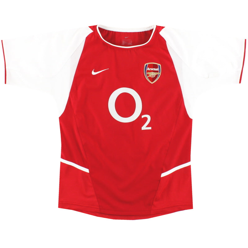 2002-04 Arsenal Nike Home Shirt L.Boys Football Shirt