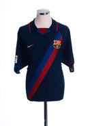 2002-04 Barcelona Away Shirt L Football Shirt