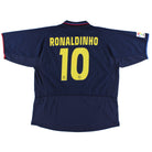 2002-04 Barcelona Away Shirt Ronaldinho #10 XXL Football Shirt