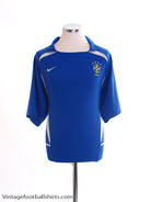2002-04 Brazil Away Shirt XL Football Shirt