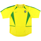 2002-04 Brazil Nike Home Shirt *Mint* L Football Shirt