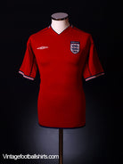 2002-04 England Away Shirt L Football Shirt