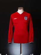 2002-04 England Away Shirt L/S M Football Shirt