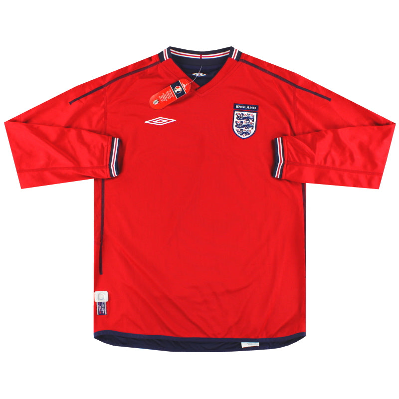 2002-04 England Umbro Away Shirt L/S *w/tags* L Football Shirt