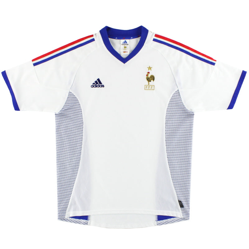 2002-04 France adidas Away Shirt S Football Shirt