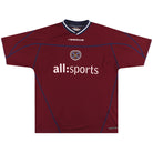 2002-04 Hearts Reebok Home Shirt M Football Shirt
