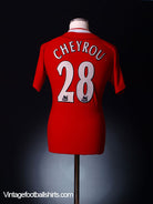 2002-04 Liverpool Home Shirt Cheyrou #28 S Football Shirt