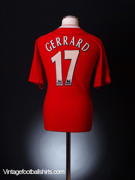 2002-04 Liverpool Home Shirt Gerrard #17 S Football Shirt