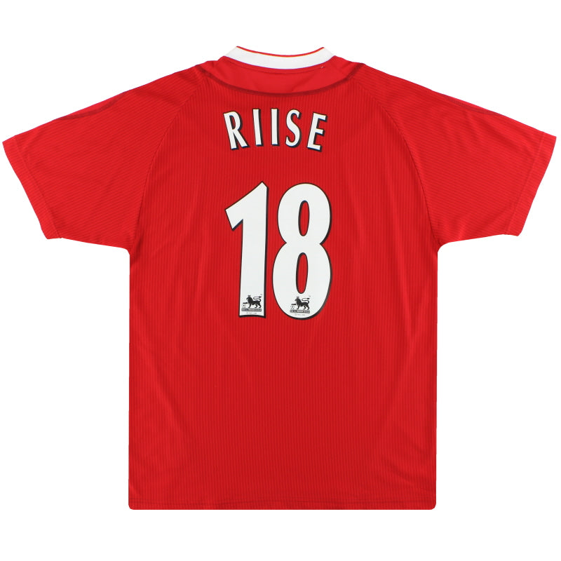 2002-04 Liverpool Reebok Home Shirt Riise #18 M Football Shirt