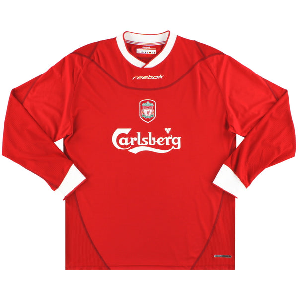 02-04 LIVERPOOL × REEBOK L/S  2002-04 Liverpool Reebok Home Shirt L/S XL | Vintage Football Shirts