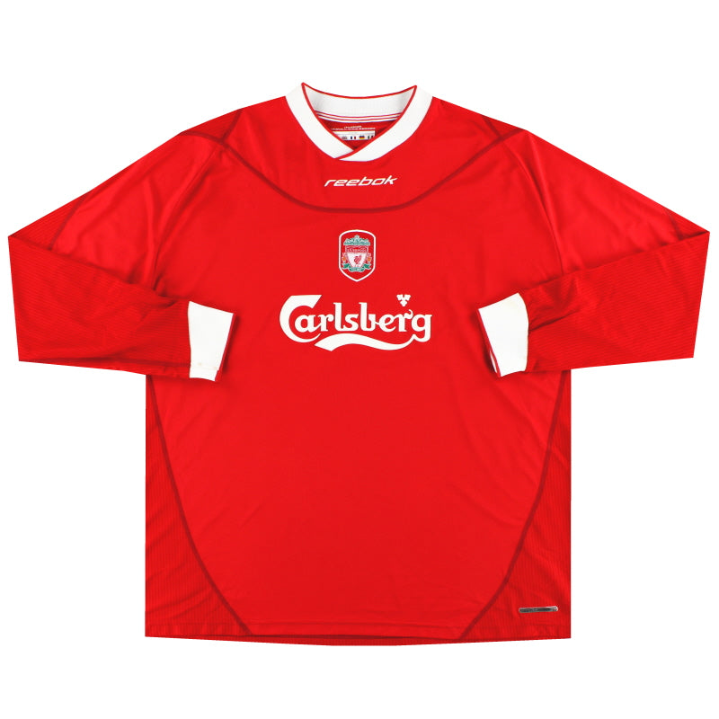 2002-04 Liverpool Reebok Home Shirt L/S XL Football Shirt
