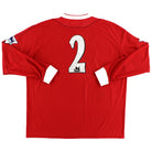 2002-04 Liverpool Reserves Match Issue Home Shirt #2 L/S XL Football Shirt