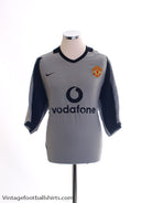 2002-04 Manchester United Goalkeeper Shirt XL Football Shirt