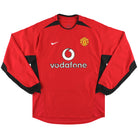 2002-04 Manchester United Nike Home Shirt L/S M Football Shirt