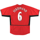 2002-04 Manchester United Nike Home Shirt Ferdinand #6 S Football Shirt