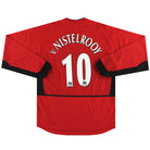 2002-04 Manchester United Nike Home Shirt v.Nistelrooy #10 L/S L Football Shirt