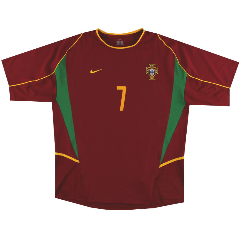 2002-04 Portugal Nike Home Shirt Figo #7 *Mint* M | Vintage
