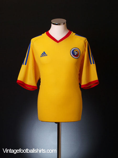 2002-04 Romania Home Shirt L Football Shirt