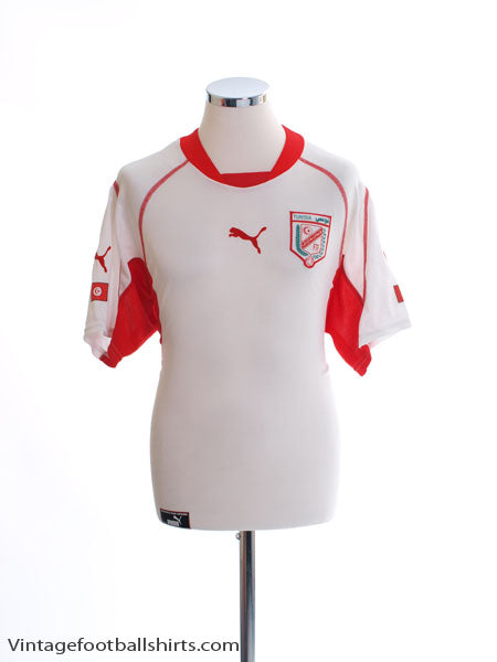 2002-04 Tunisia Home Shirt L Football Shirt