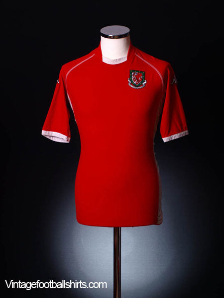 2002-04 Wales Home Shirt L Football Shirt
