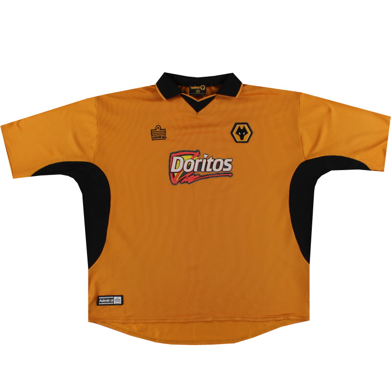 2002-04 Wolves Admiral Home Shirt XXL Football Shirt