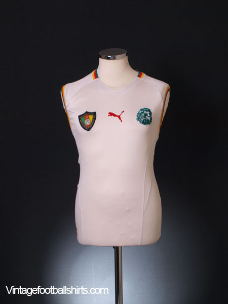 2002 Cameroon Away Sleeveless Vest Shirt L Vest