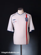 2002 England 'Fifa World Cup Korea Japan' Home Shirt XL Football Shirt
