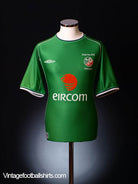 2002 Ireland 'World Cup' Home Shirt XL Football Shirt