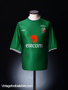 2002 Ireland 'World Cup' Home Shirt XL Football Shirt
