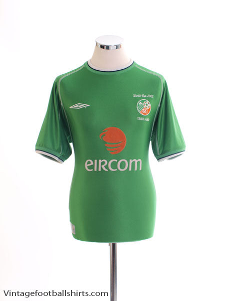 2002 Ireland 'World Cup' Home Shirt L Football Shirt