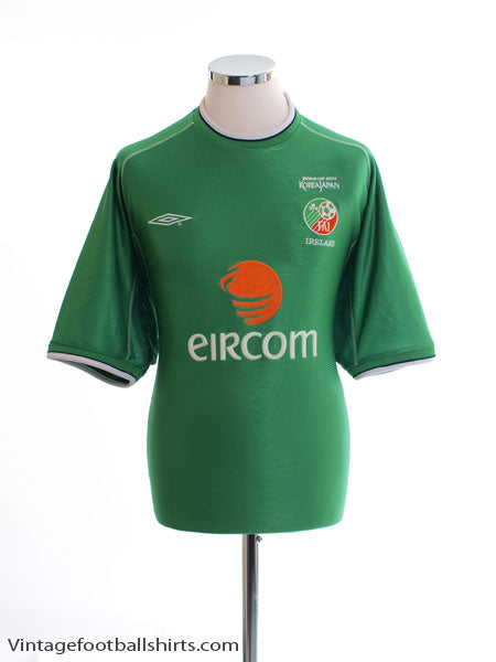 2002 Ireland 'World Cup' Home Shirt XL Football Shirt