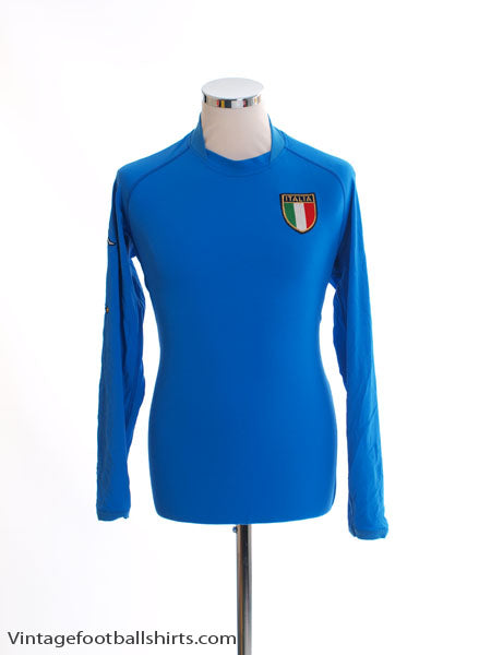 2002 Italy Home Shirt L/S XL Football Shirt