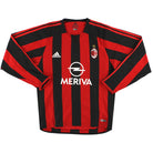 2003-04 AC Milan adidas Player Issue Home Shirt #3 L/S *As New* M Football Shirt