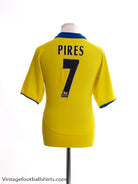 2003-04 Arsenal Away Shirt Pires #7 L Football Shirt