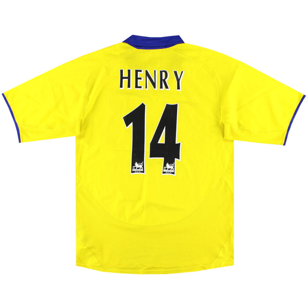 2003-04 Arsenal Nike Away Shirt Henry #14 M 112712 | Vintage