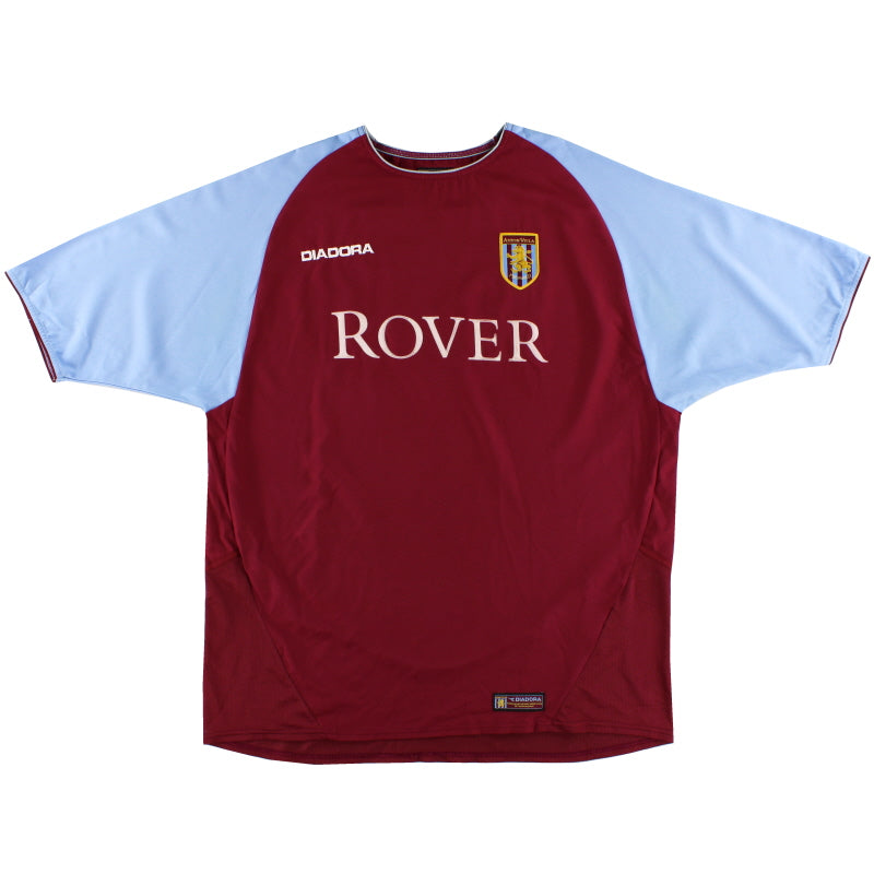 2003-04 Aston Villa Diadora Home Shirt XXL Football Shirt