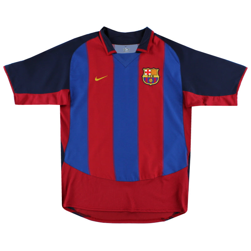 2003-04 Barcelona Nike Home Shirt Gerard #14 M 112586 | Vintage