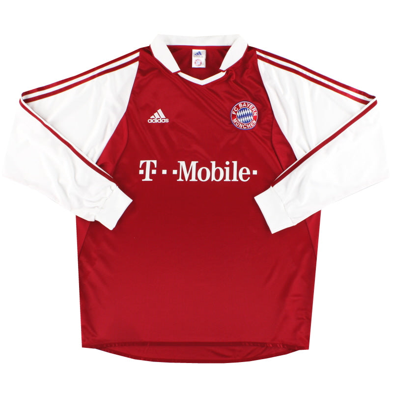 2003-04 Bayern Munich adidas Home Shirt L/S XL Football Shirt