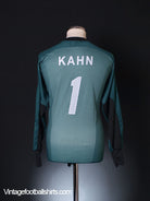 2003-04 Bayern Munich CL Goalkeeper Shirt Kahn #1 M Football Shirt
