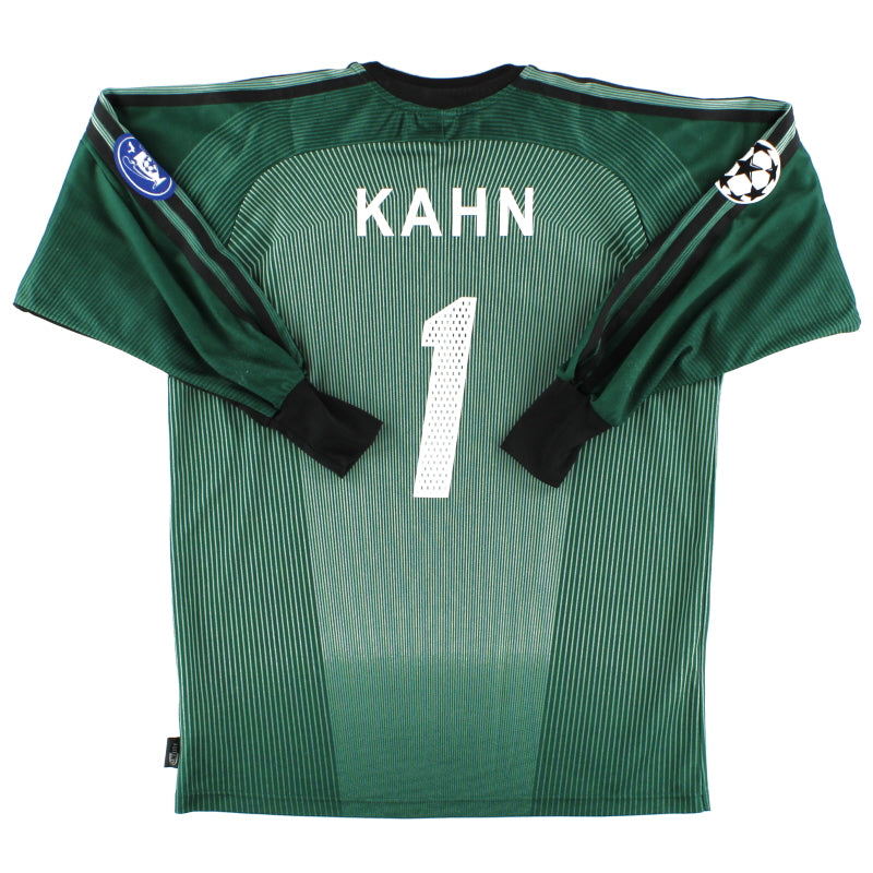 2003-04 Bayern Munich CL Goalkeeper Shirt Kahn #1 S Football Shirt