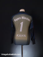 2003-04 Bayern Munich Goalkeeper Shirt Kahn #1 S Football Shirt