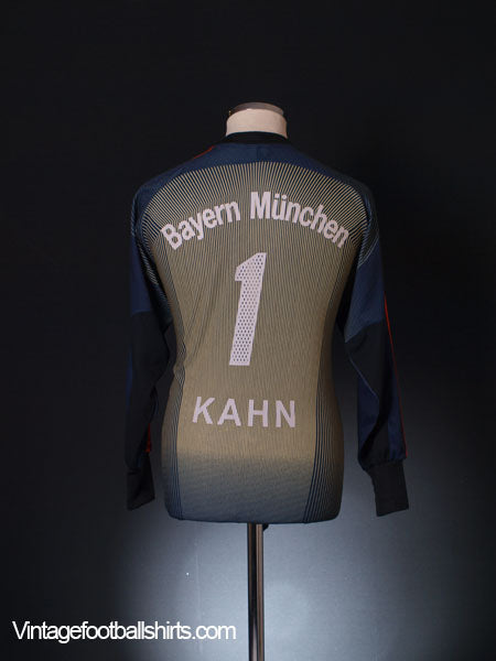 2003-04 Bayern Munich Goalkeeper Shirt Kahn #1 S Football Shirt
