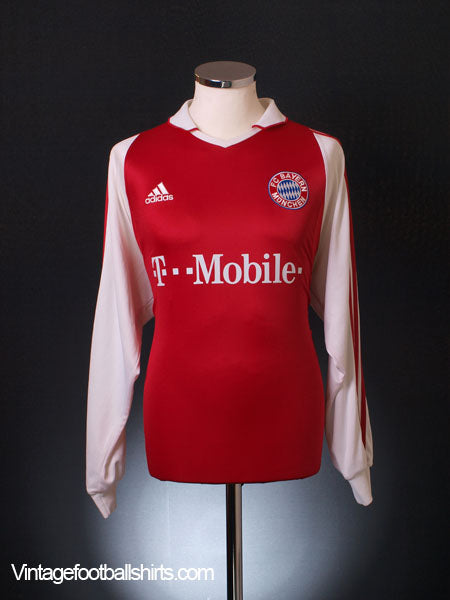 2003-04 Bayern Munich Home Shirt L/S L Football Shirt