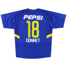 2003-04 Boca Juniors Nike Home Shirt Donnet #18 L Football Shirt